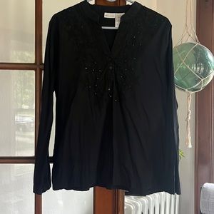 Black top with sequin front
